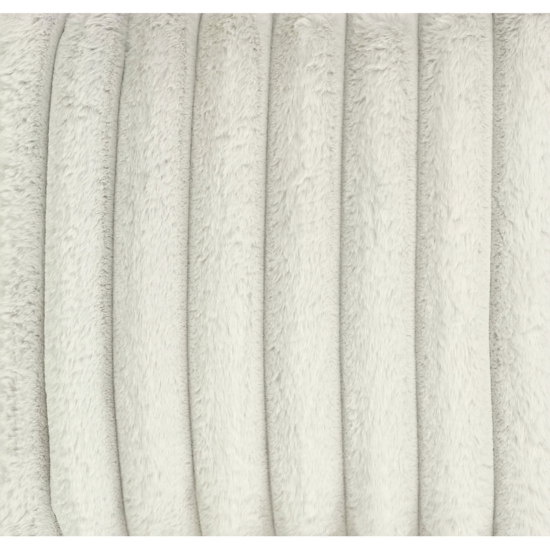Méridienne 40 po Minky Dove, Polyester gris tourterelle