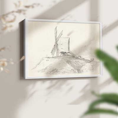 Vintage Sketch Work-XXXVIII -Framed Print - Restickable
