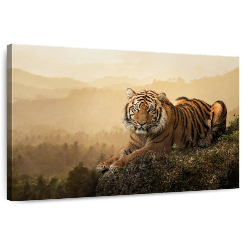 Fierce Sumatran Tiger, 30" H x 45" W