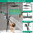Matte Black 10" Filtered Dual Shower Head System With Adjustable Extension Arm-125373099