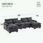 Canapé modulaire en U 5 pièces rembourré-1219230878