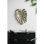 Magnifique décoration murale en feuille d'or 18,9 x 13,4 x 1,4 po