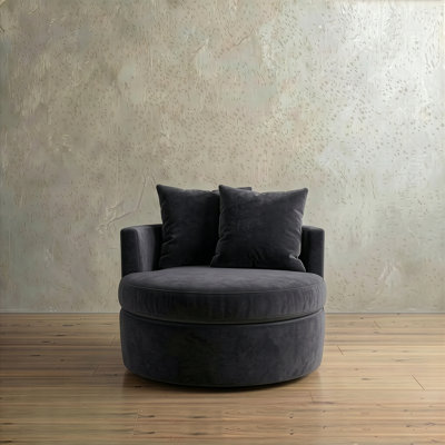 Fauteuil rembourré pivotant Dara Harlow