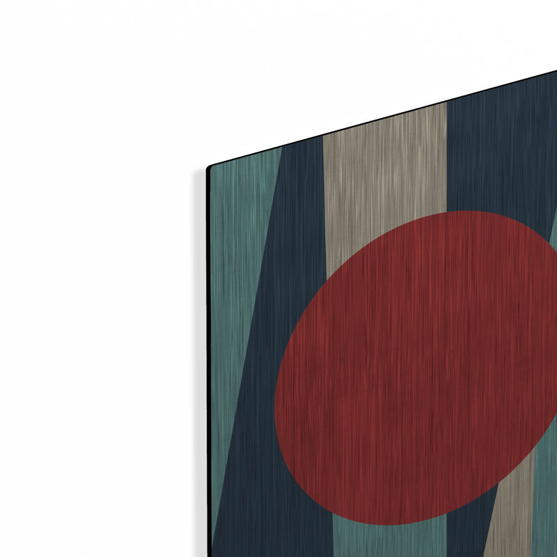 Ivy Bronx «Mid Century Modern 3» par Gary Williams, art mural en métal, H 24 po x l 16 po