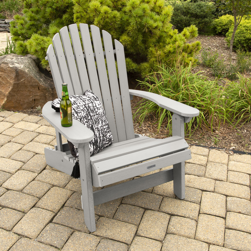 Federigo Outdoor Adirondack Chair, Harbor Gray