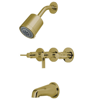 Dubai Tub and Shower Faucet Trim with Rough-in Valve and