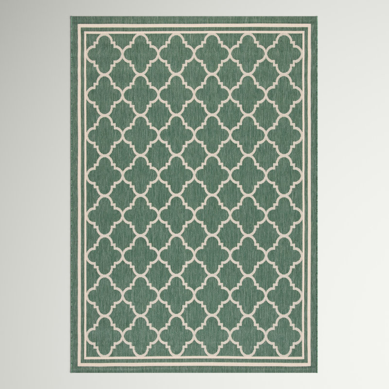Courtyard Performance Geometric Indoor/Outdoor Area Rug, Rectangle 2'7" x 5'
