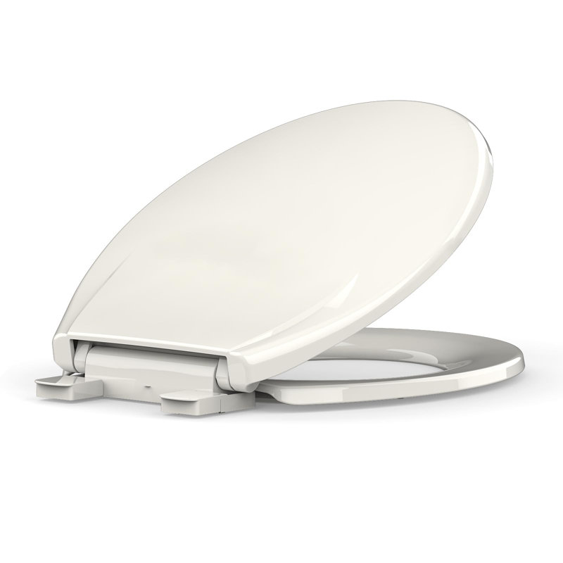 Toilet Seat Round,Toilet Seat With Quick-Release And Quick-Attach, Plastic Toilet Seat With Soft Close, Gray