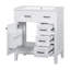 Meuble-lavabo simple 30 po avec plateau en céramique Keyashia-937698505