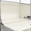 Armoire de rangement modulaire en métal avec tablettes réglables-368942425