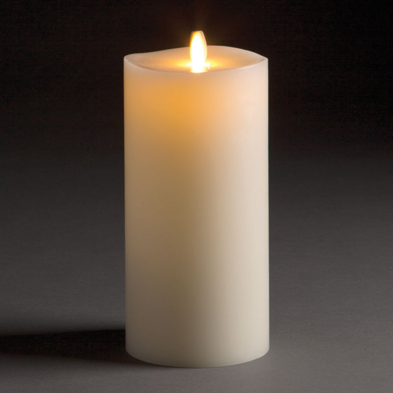 Bougie pilier non parfumée Menahan Padley, H 8,5 po x l 4 po