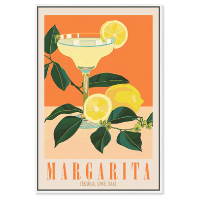 «Classy Margarita», affiche sur toile Boho, art mural coloré par Art Remedy
