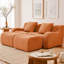 Canapé modulaire en tissu doux avec 2 repose-pieds, soutien ergonomique et accoudoirs incurvés, éponge haute densité 32D, conception antidérapante-630576848