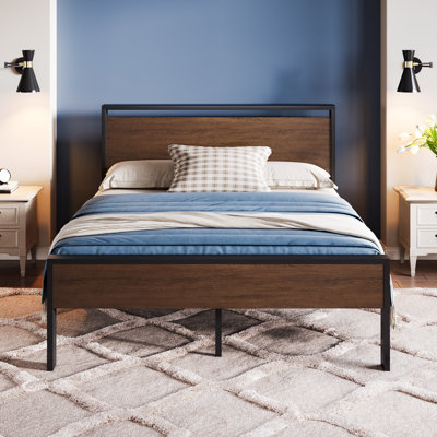Keldyn Unfinished Platform Storage Bed