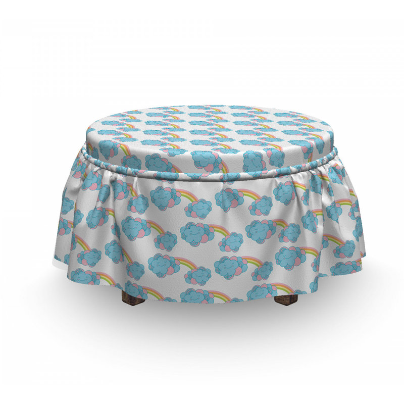 Housse pour repose-pieds en doodle de chambre de bébé
