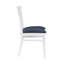 Chaise d'appoint blanche à dossier en lattes de polyuréthane Michalyn