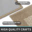 Tapis de couloir en caoutchouc antidérapant de luxe Princeton Home Decor Tapis de sol à tapis antidérapant de couleur taupe, 26 x 45 po-1986130756