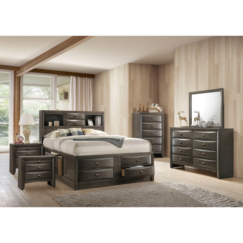 Lakiesha 6-Piece Bedroom Set, King, Gray