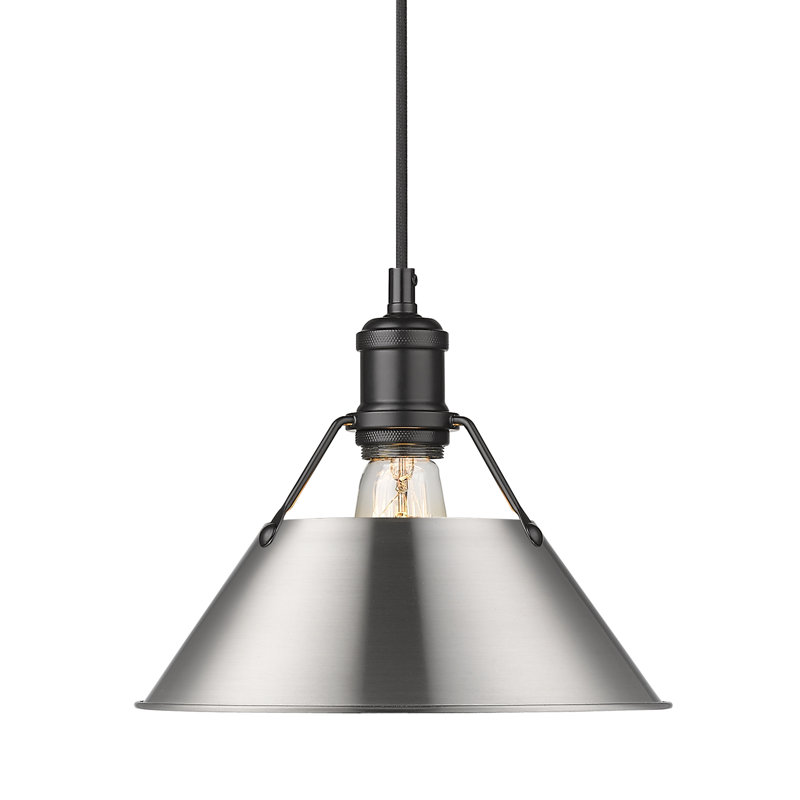 Weatherford 1 - Light Pendant, Pewter, Matte Black, 130" H x 10" W x 10" D