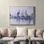 Art mural moderne abstrait 36 po x 47 po avec cadre argenté moderne-807383199-807314730