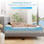 Surmatelas en mousse viscoélastique imprégnée de gel de 3 po avec housse amovible et lavable Alwyn Home-404845566