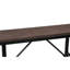 Banc en chêne et finition noire Mariatu