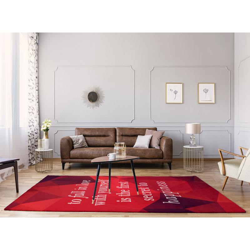 Tapis en poly-chenille pour le faux gemme, Rectangle 5 pi x 7 pi