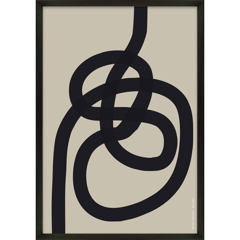 Intertwined 2 Print by Romina Gadler, 20" H x 14" W x 1.25" D, Black Framed Paper
