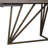 Abreia Extendable Metal Base Dining Table