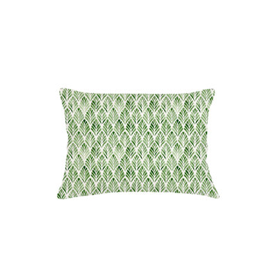 Coussin en velours vert 14 x 20