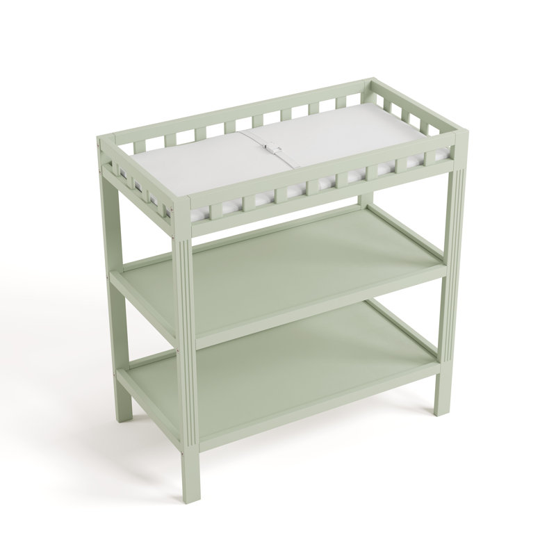 Table à langer avec coussin Morningside, Sauge