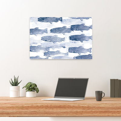 Fish Impression Abstract Fish Coastal Nature Art