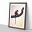 Long-Tailed Macaque Monkey in Abstract - Framed Print-55759854-55759855