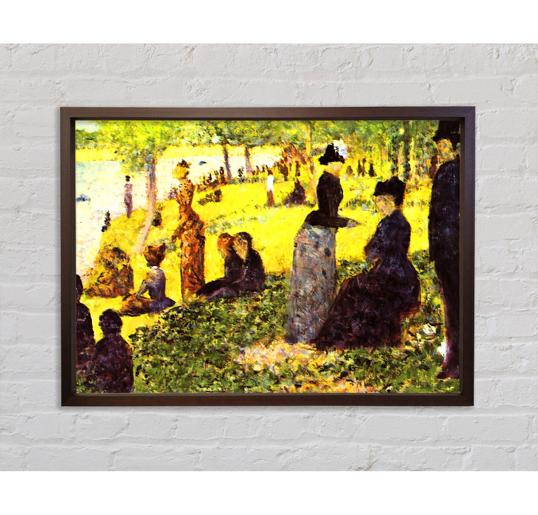 La Grande Jatte von Georges Seurat - Einzelner Bilderrahmen Kunstdrucke auf Leinwand