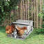 La mangeoire automatique pour poulets de 25 lb, en acier galvanisé et en aluminium, améliore la capacité de bien-être en aluminium