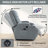 Infinite Position Single Motor Up To 350 Lbs Power Lift Recliner Chair For Elderly, Heavy Duty Motion Mechanism With 8-Point Vibration Massage And Lumbar Heating, Usb Charging Port, Cup Holders-1285365199