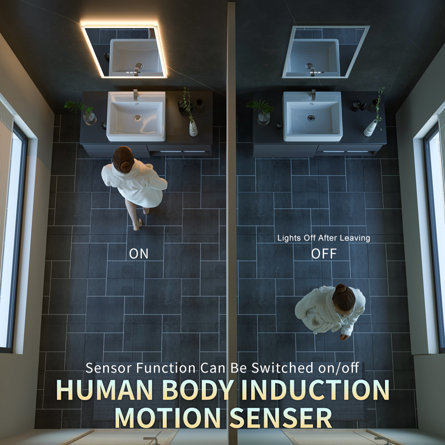 info-1-1 Barkev 人体感应 LED 传感器照明可调光防雾梳妆镜带蓝牙