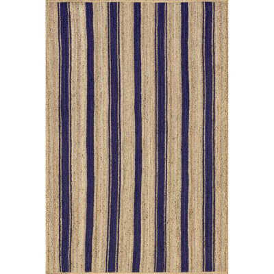 Allesse Striped Jute Area Rug