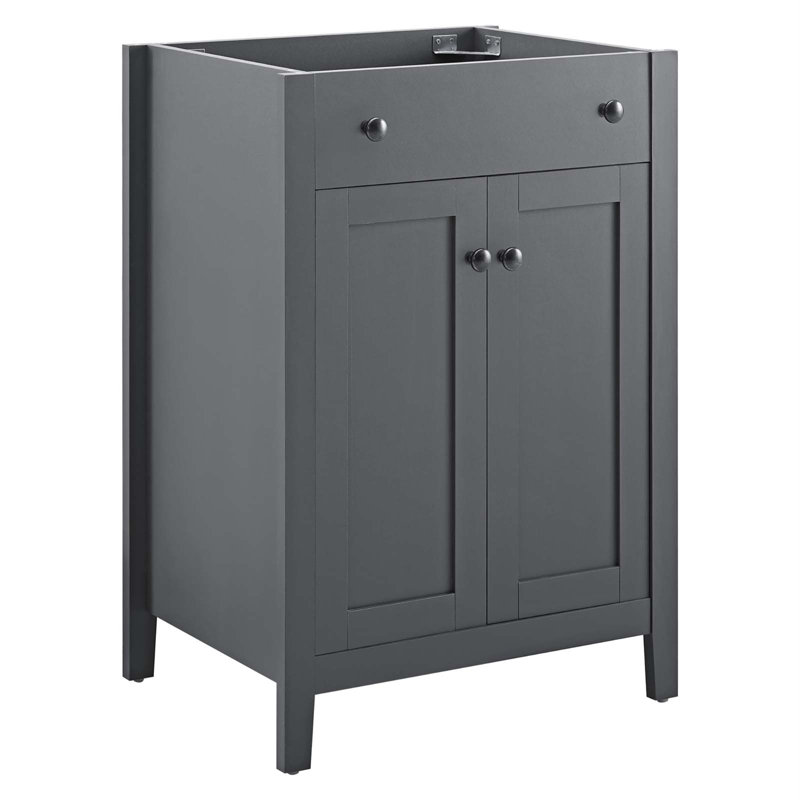 Modway Yentel 24" Single Bathroom Vanity Base Only, Grey