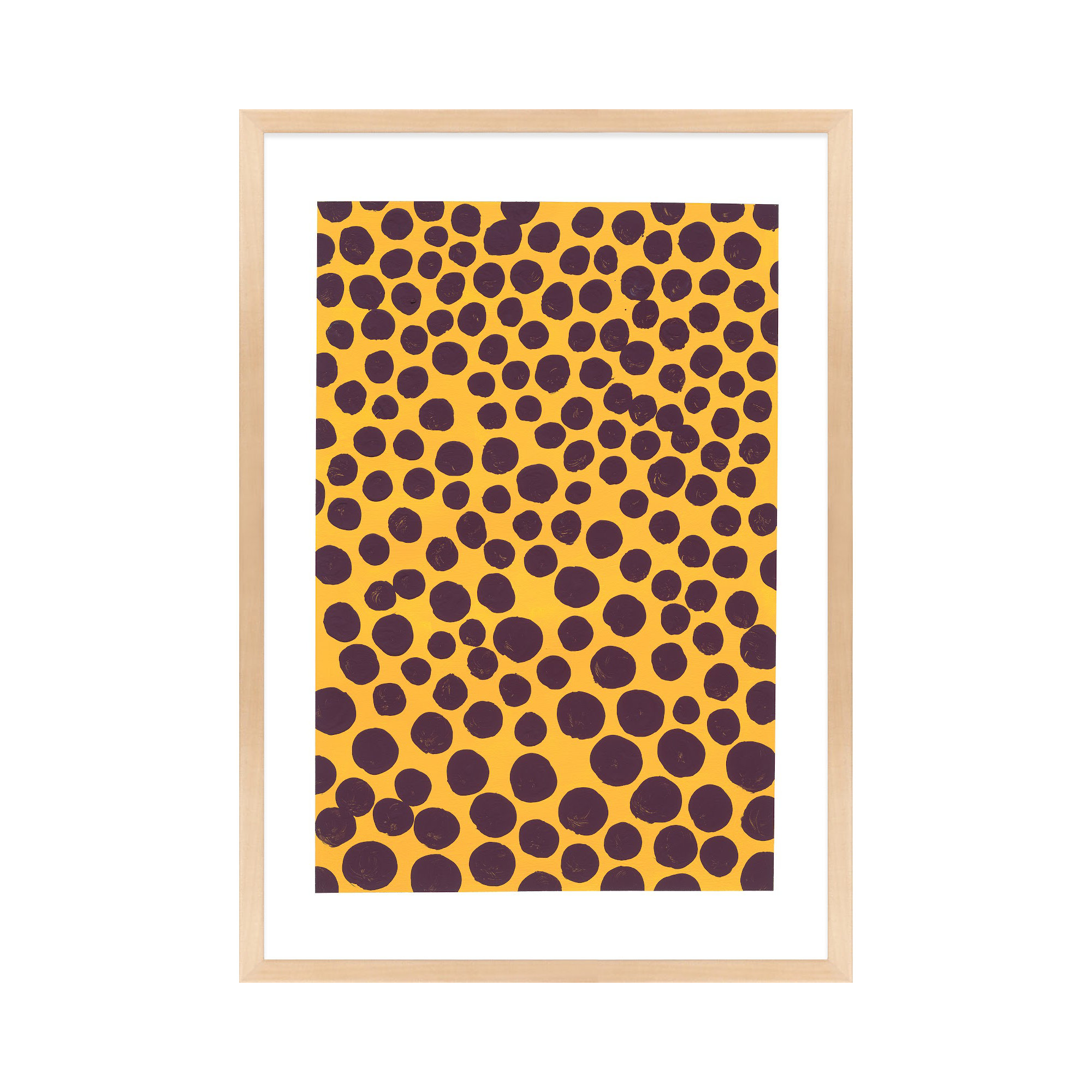 Maroon On Pumpkin by Michela Sorrentino, Brown, 20" H x 14" W x 1.25" D