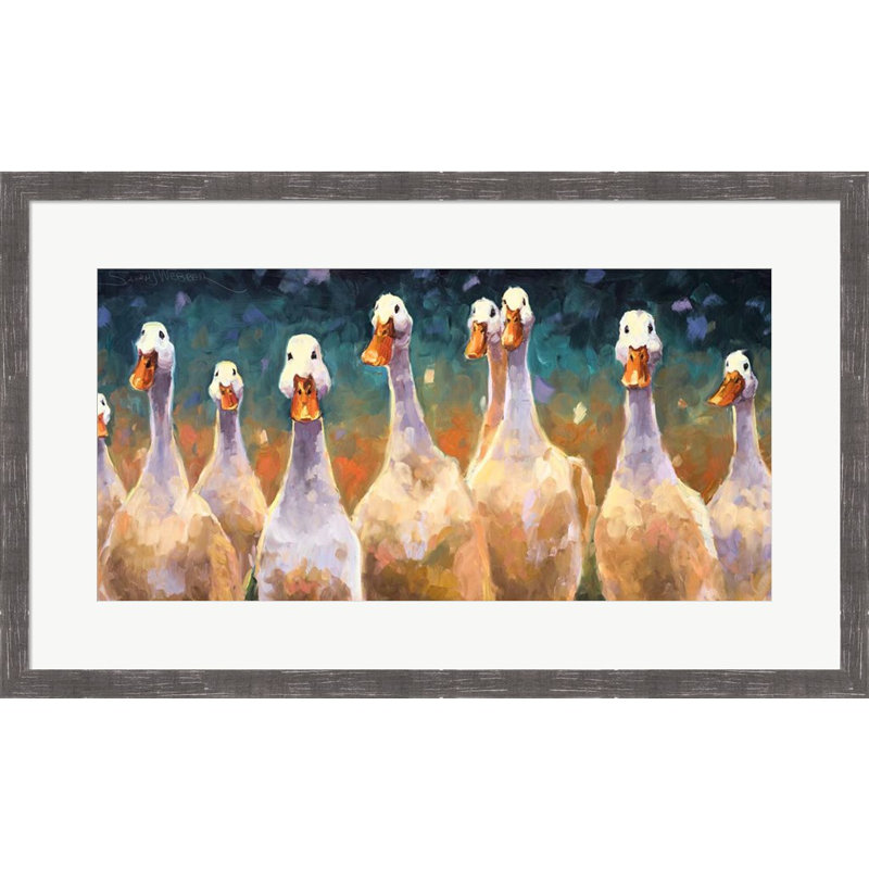 Ceux qui sont des canards par Sarah Webber, art mural encadré