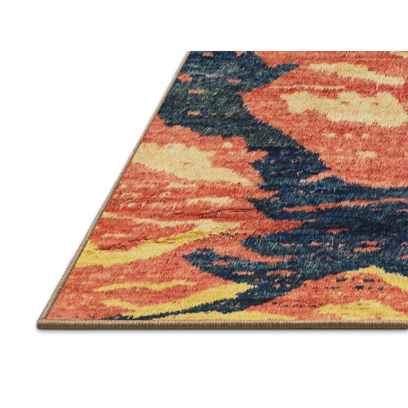 Abstract Indoor Rug, Rectangle 7' x 9'