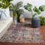 Tapis bleu foncé / rouge oriental / intérieur Jaipur Living Fayette (5 pi 3 po x 7 pi 6 po)-890003925