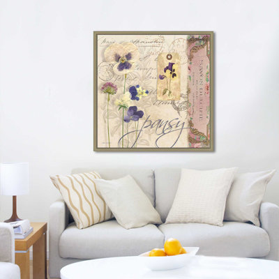 «Pansy (Square)» par Carol Robinson, reproduction