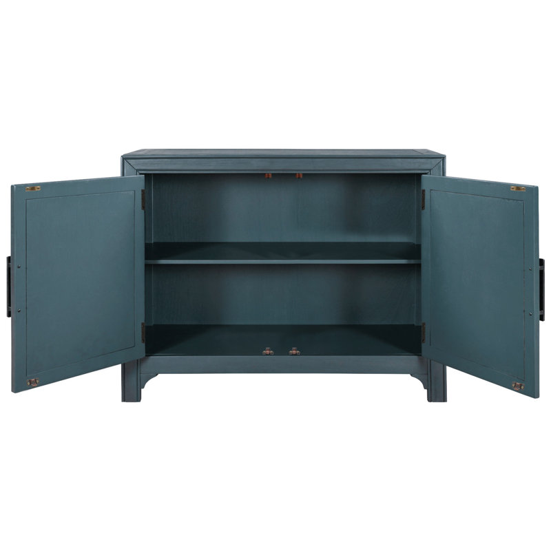 40'' Modern Cabinets with Unique Design Doors with 1 Adjustable Shelves,Suitable for Multiple Rooms Such as Living Room and Study Room