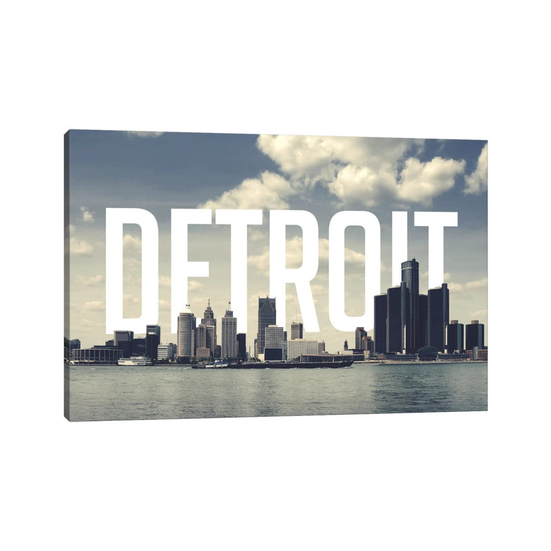 Detroit - Print on Canvas, Wrapped Canvas, 101.6 cm H x 66.04 cm W x 1.91 cm D