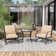 Patio Swiveling Chairs with Cushions