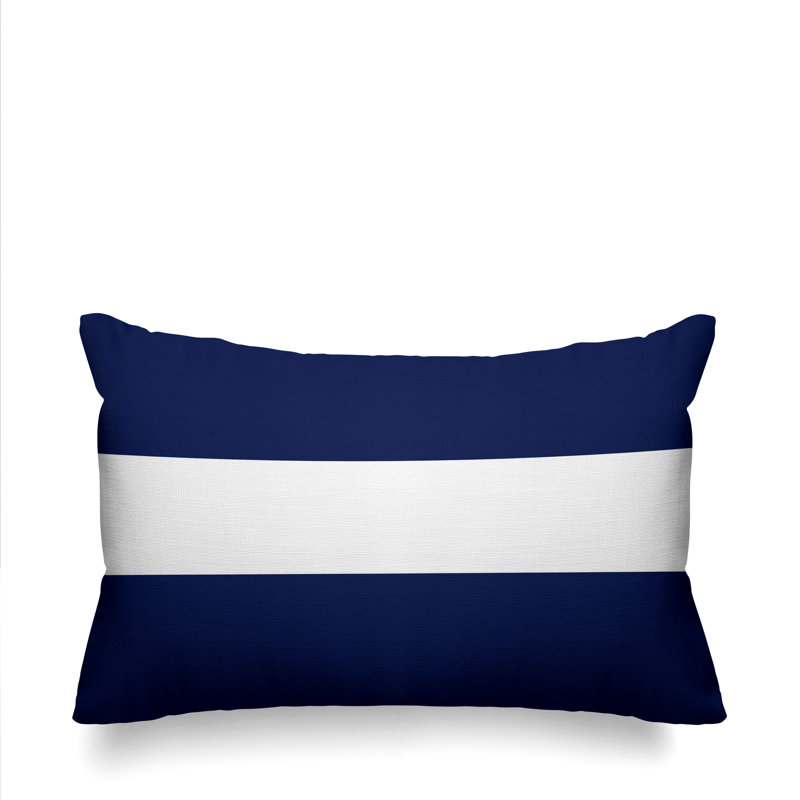 Coussin décoratif intérieur / extérieur Bede, Bleu marine