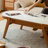 Cream style design solid wood coffee table-107541603
