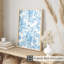 Motif floral de fleurs bleues IV-1046484600